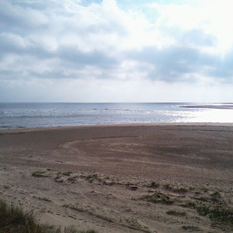 Sandy beaces and big skies on the Norfolk coast